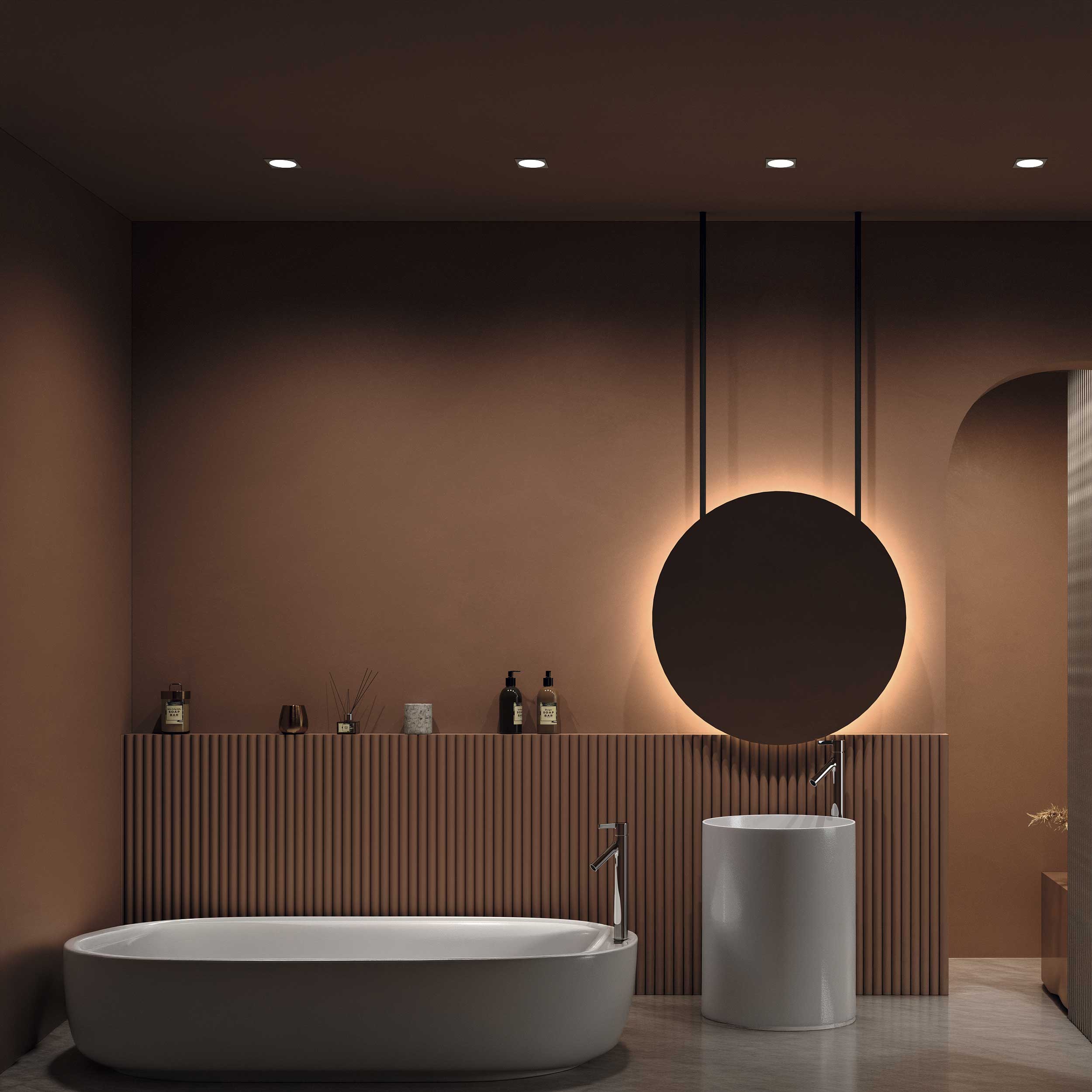Maytoni Zoom LED 60° recessed circular light black