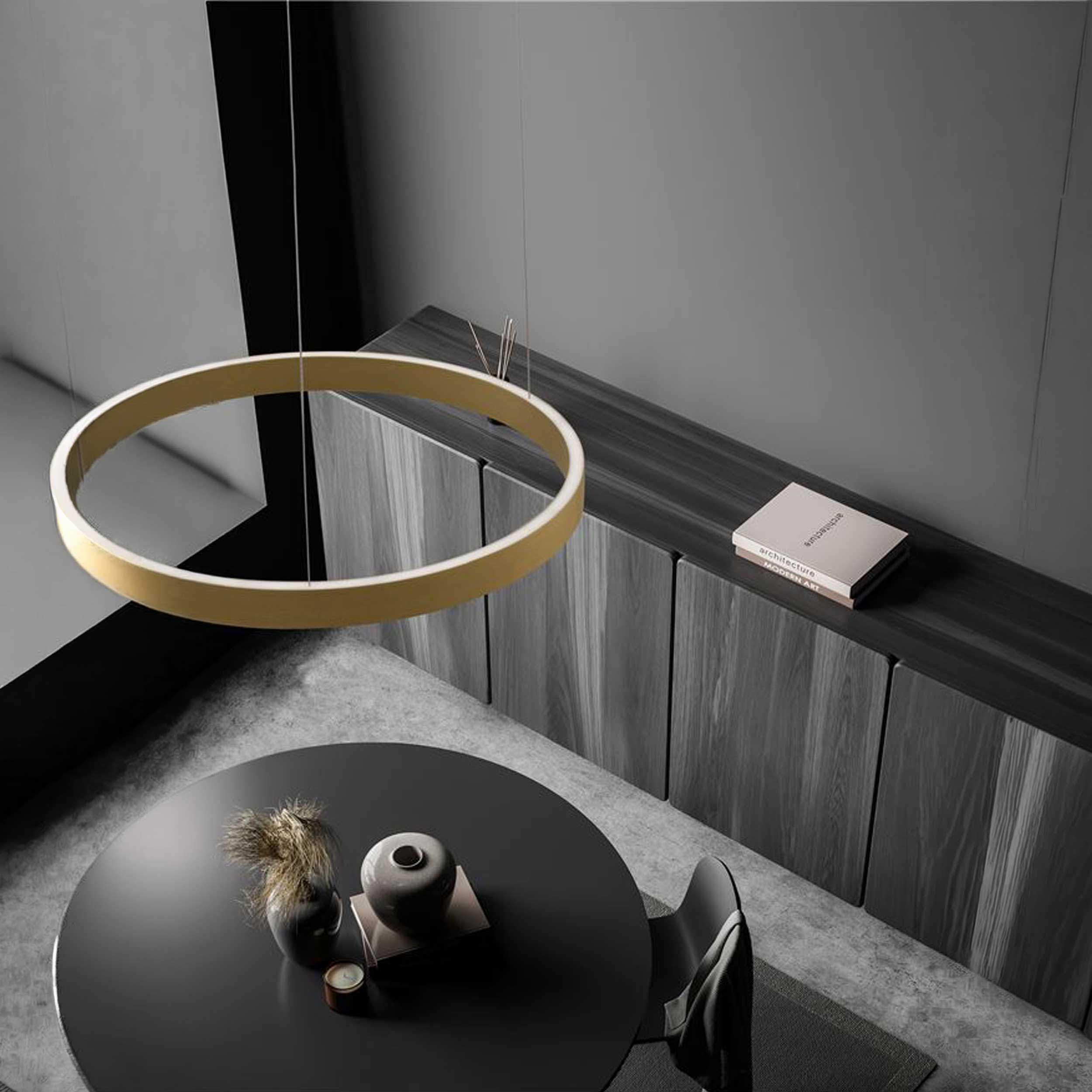 Nova Luce Elowen LED pendant round luminaire