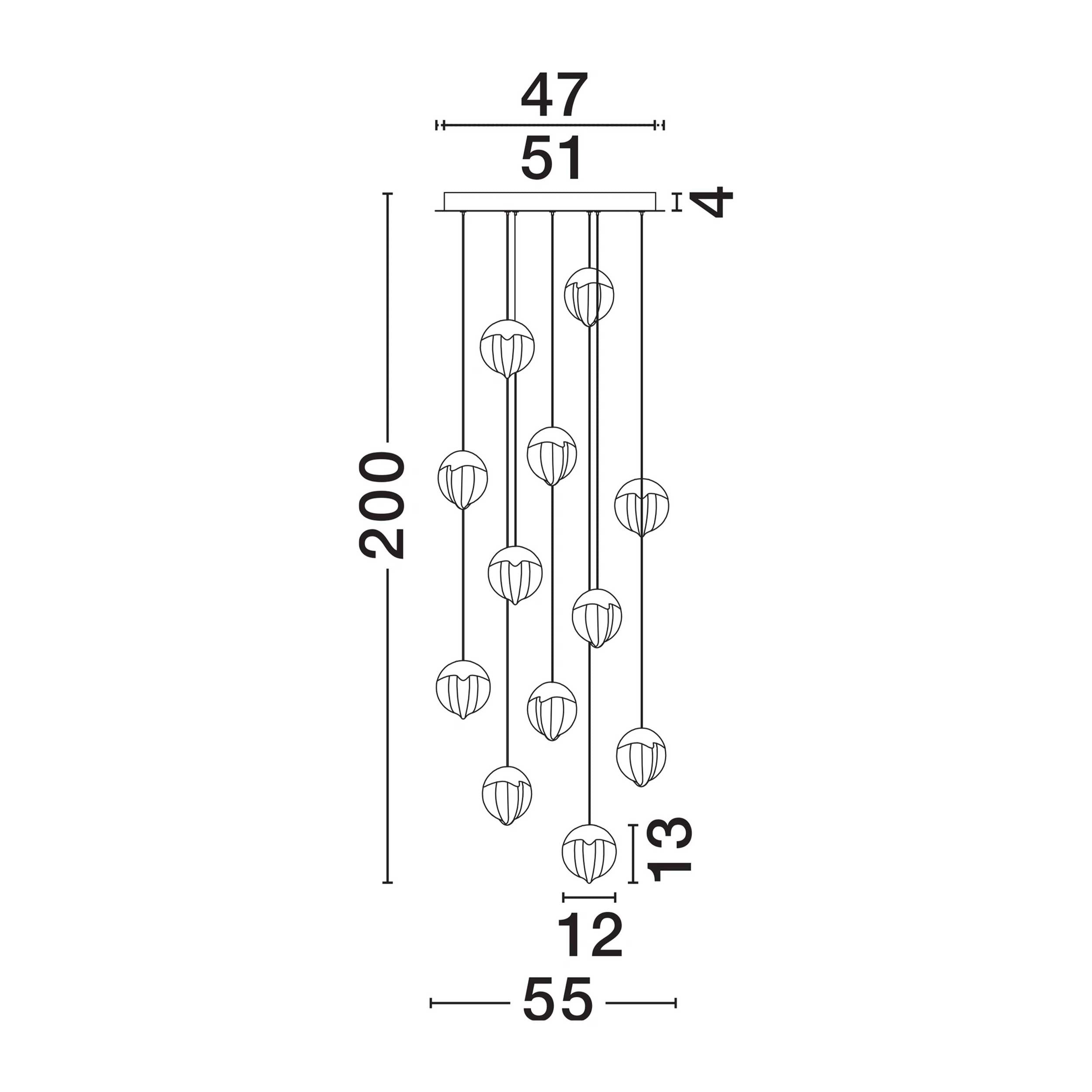 Nova Luce Alicia LED pendant light