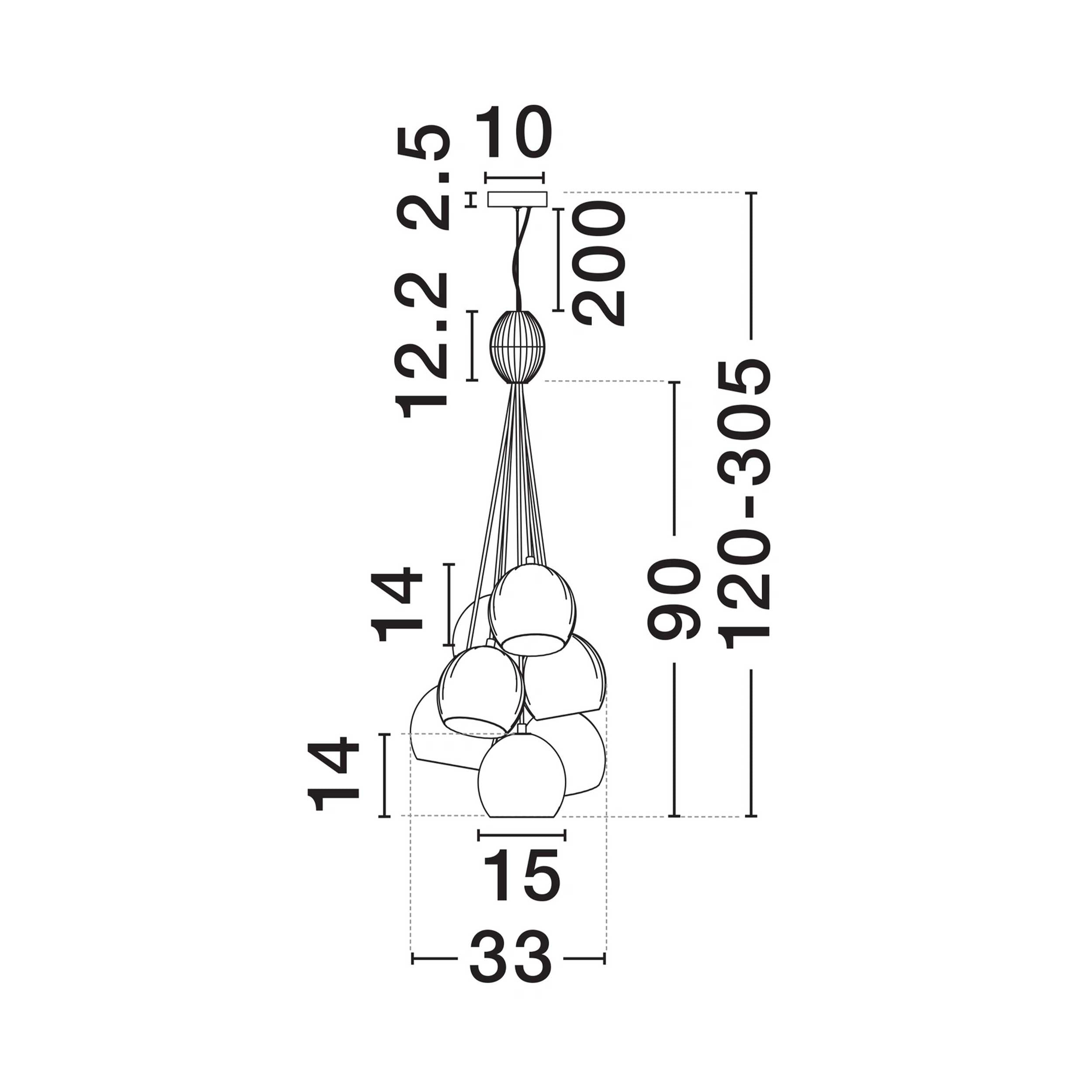 Nova Luce Meline LED pendant light