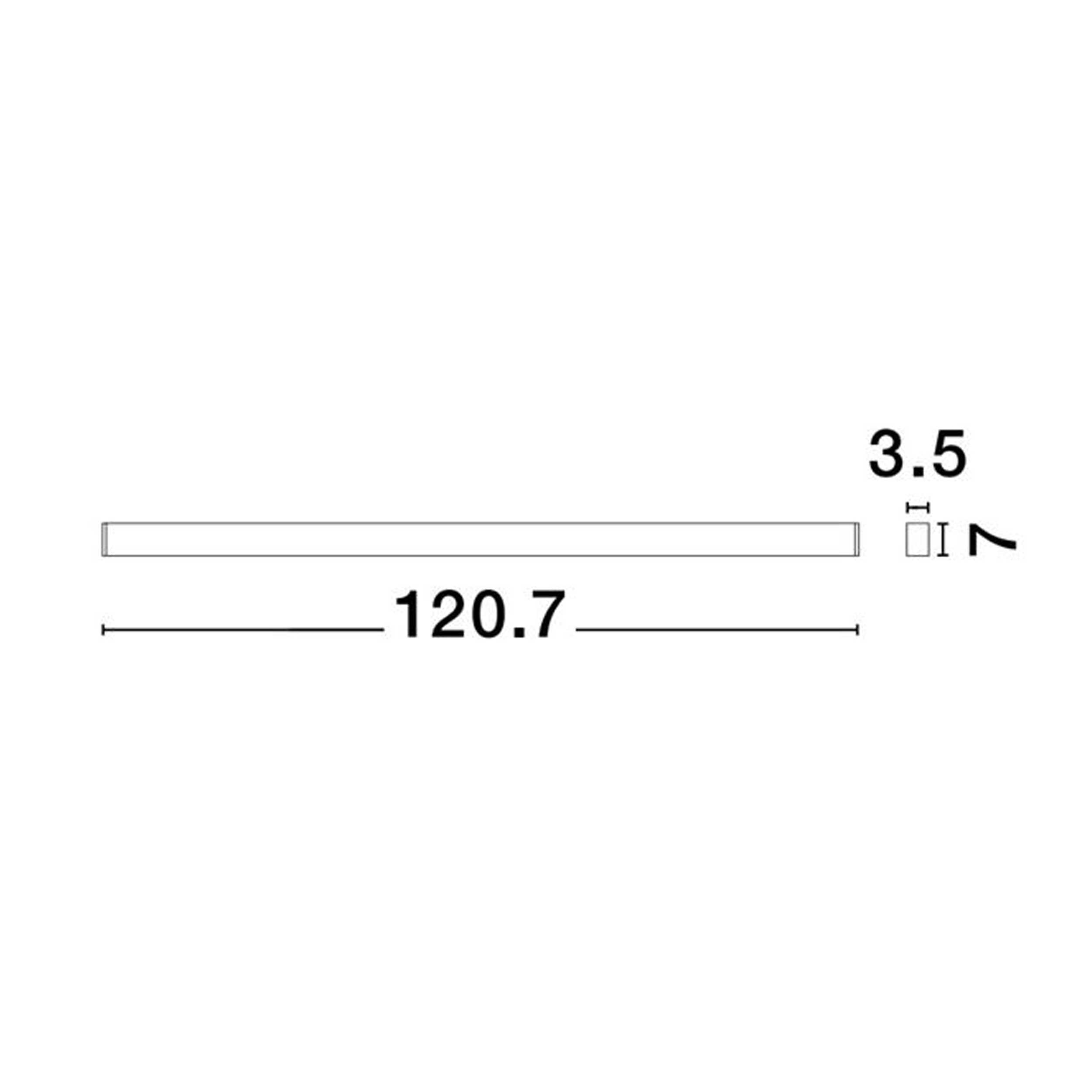 Nova Luce Lina Antiglare LED linear surface-mounted ceiling light connectable
