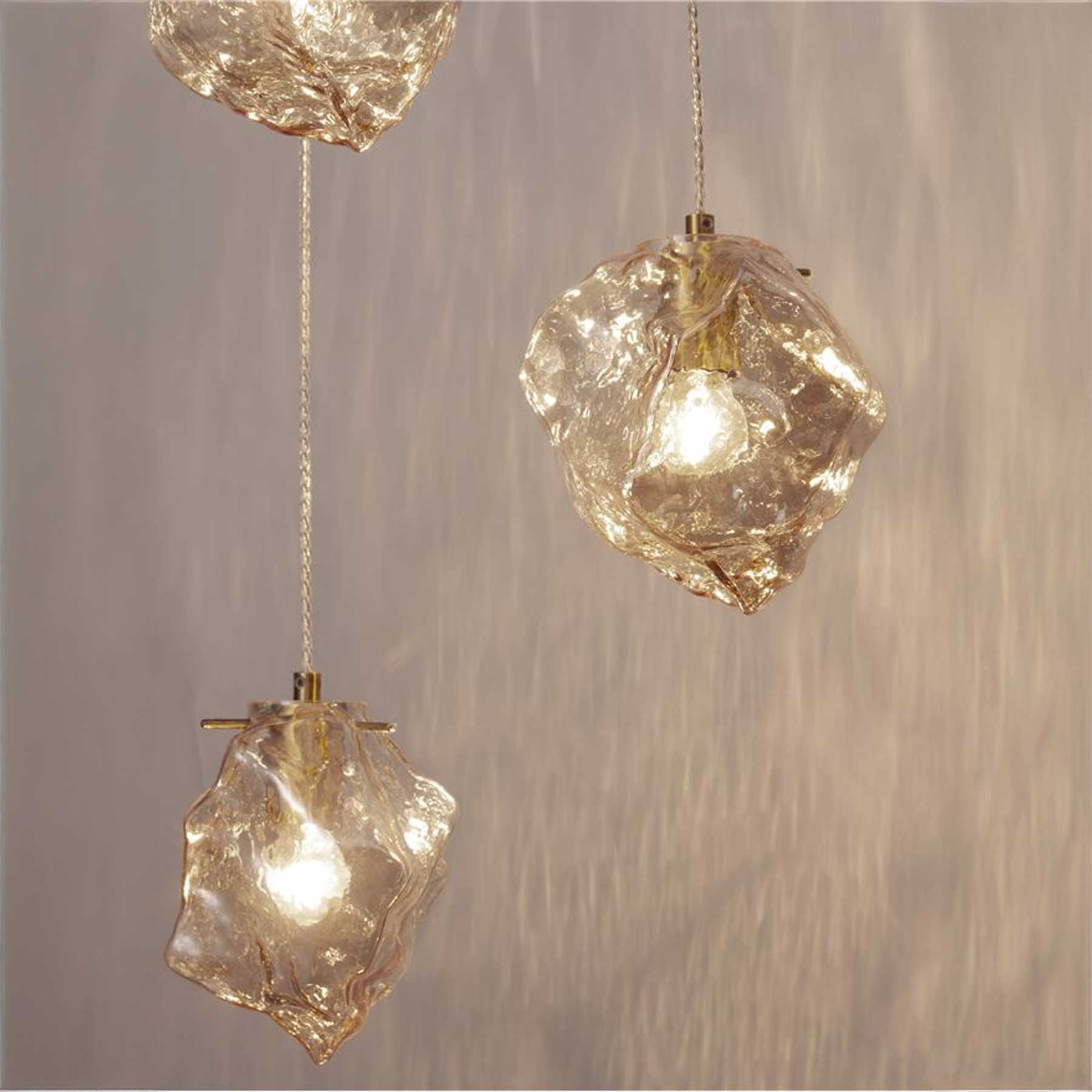 Nova Luce Odelle E14 závěsné skleněné svítidlo