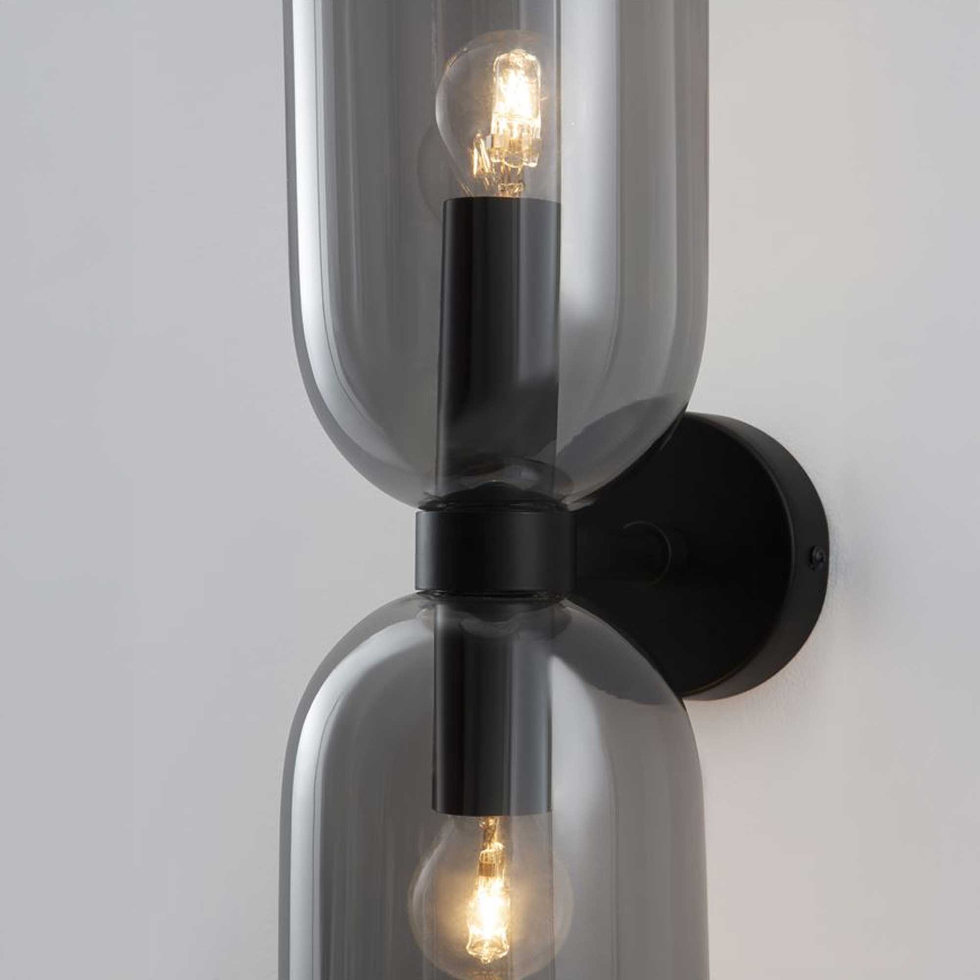 Nova Luce Palmer E27 glass wall lamp