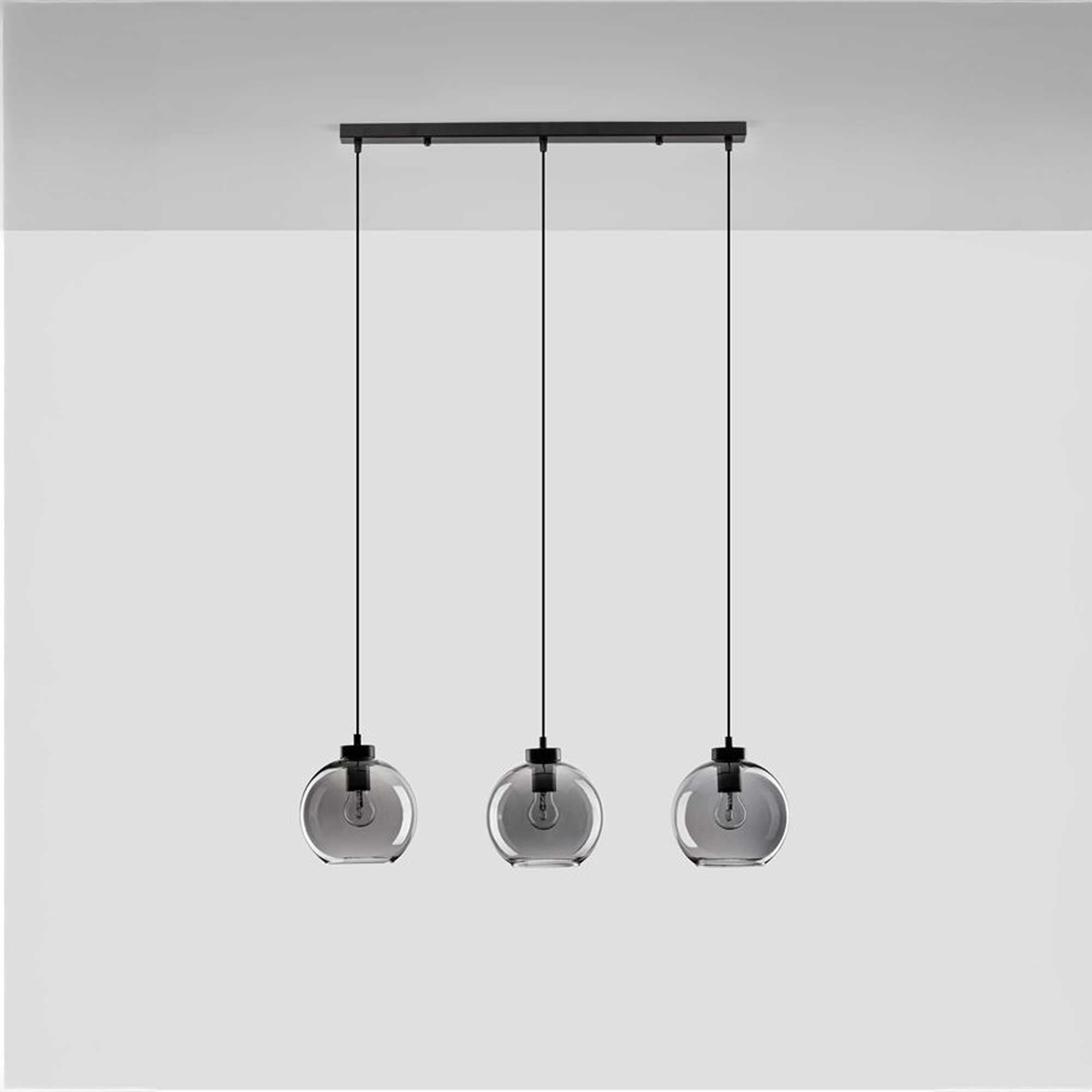 Nova Luce Palmer E27 glass pendant light longitudinal
