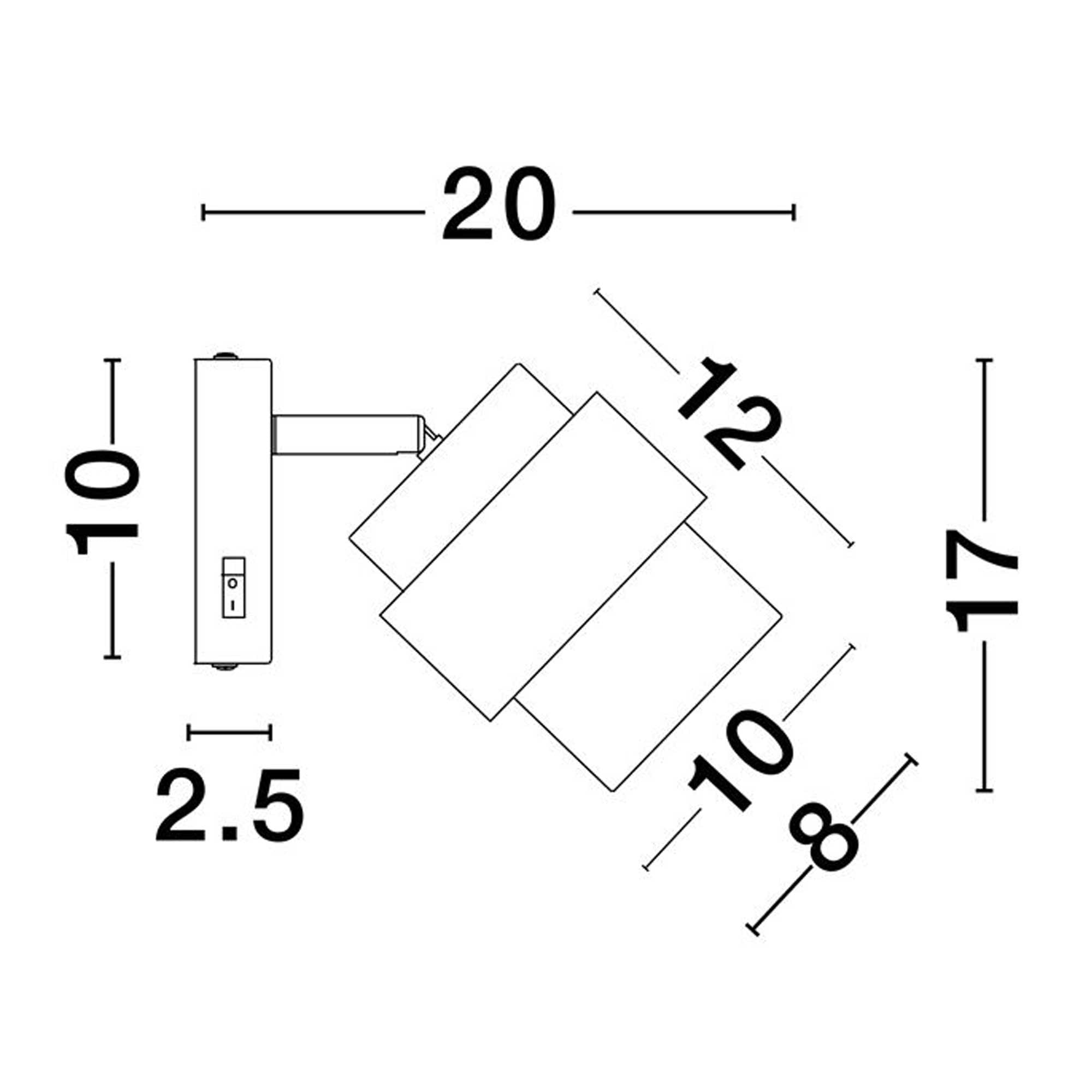 Nova Luce Sianna E27 glass wall lamp