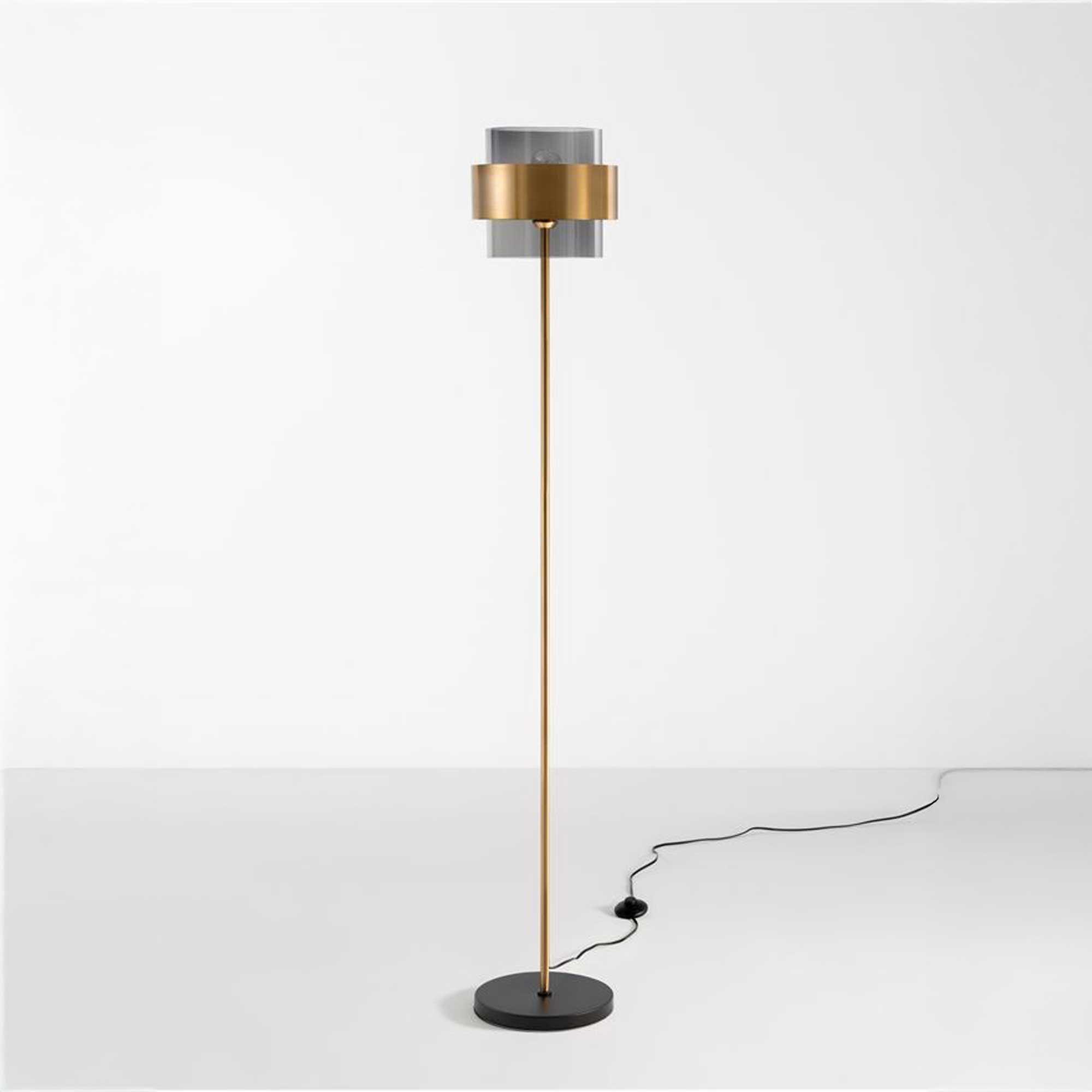 Nova Luce Sianna E27 glass floor lamp