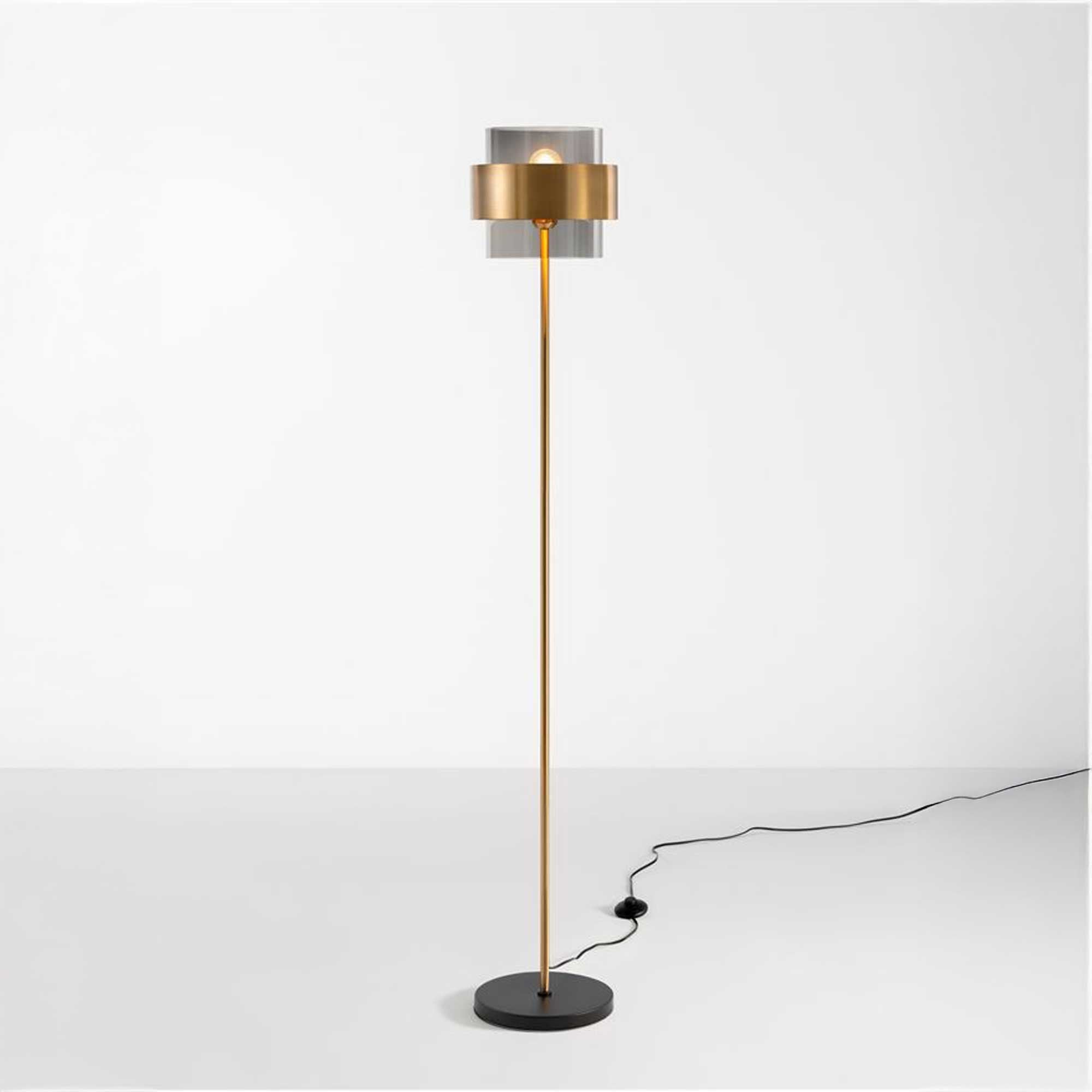 Nova Luce Sianna E27 glass floor lamp