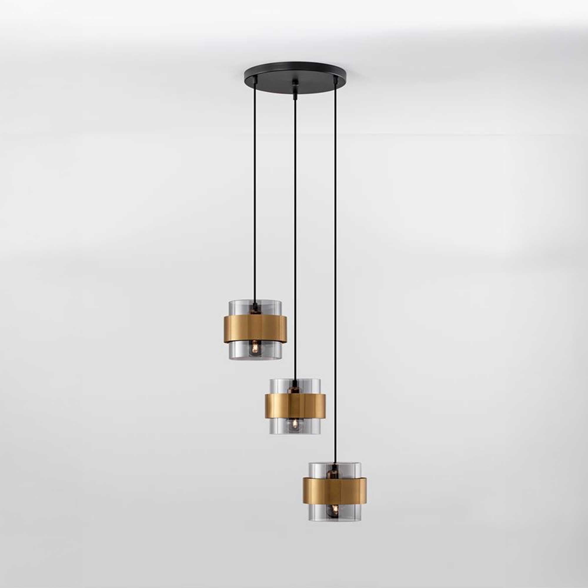 Nova Luce Sianna E27 glass pendant luminaire vertical