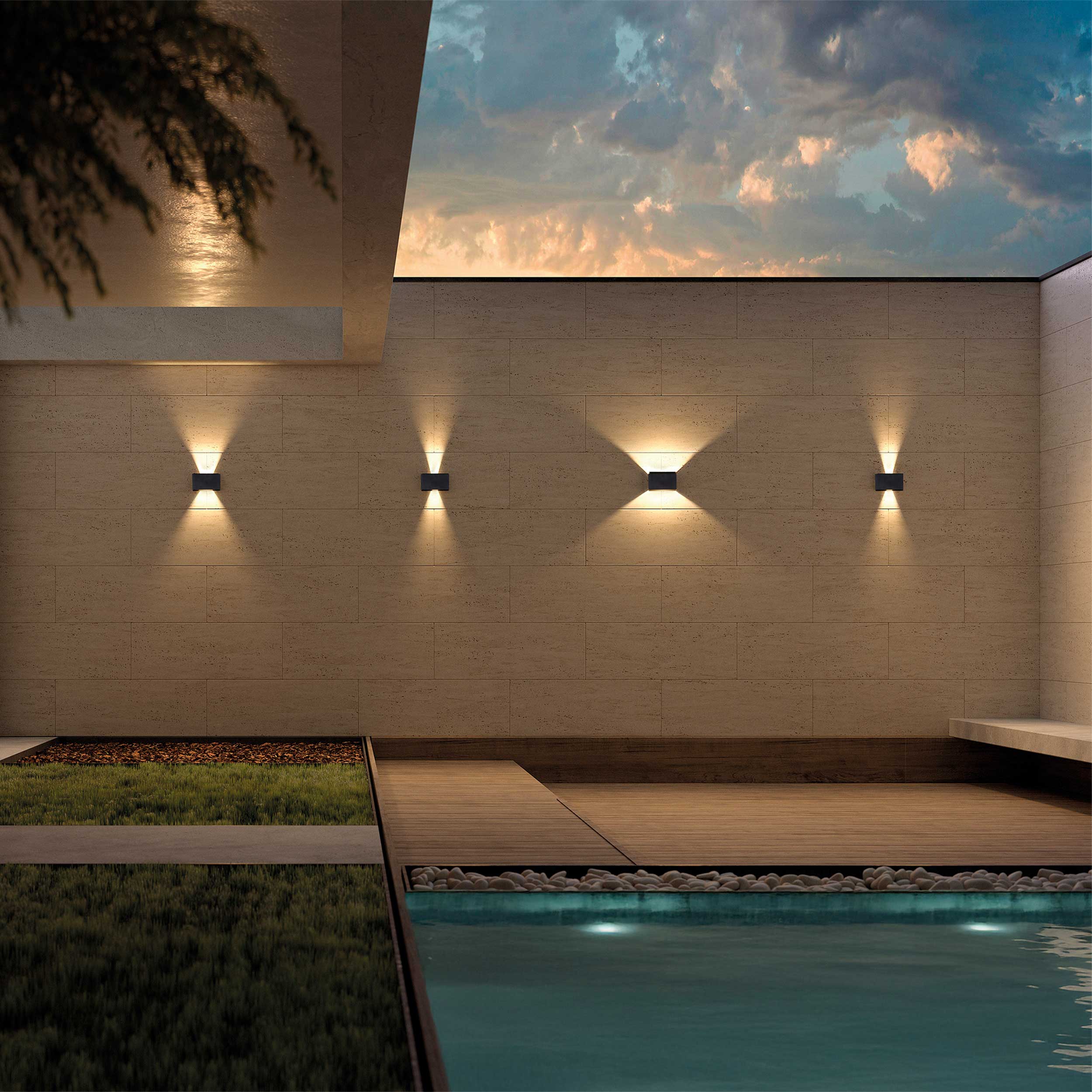 Dopo Beam 180 up/down LED downlight IP65