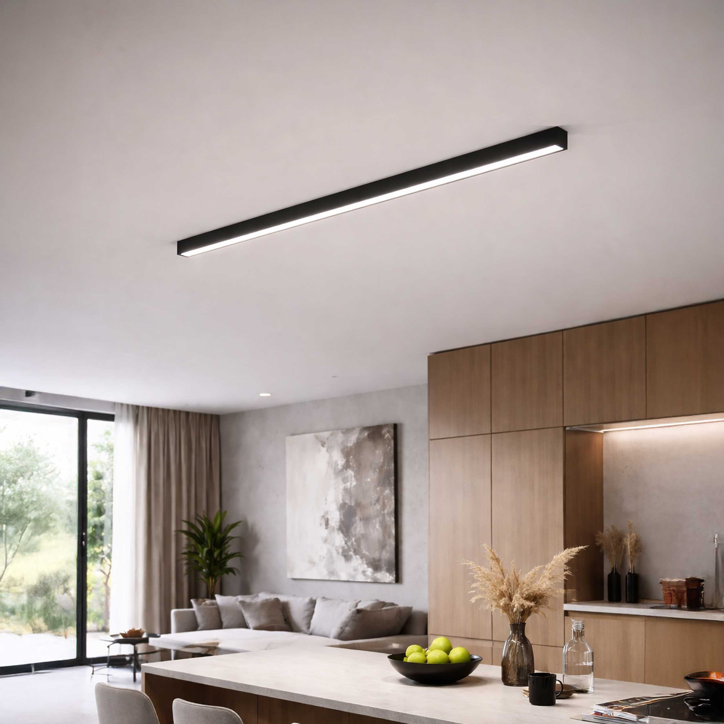 Spectrum ALLDAY Basic LED ceiling linear light 2700/4000/6000K black