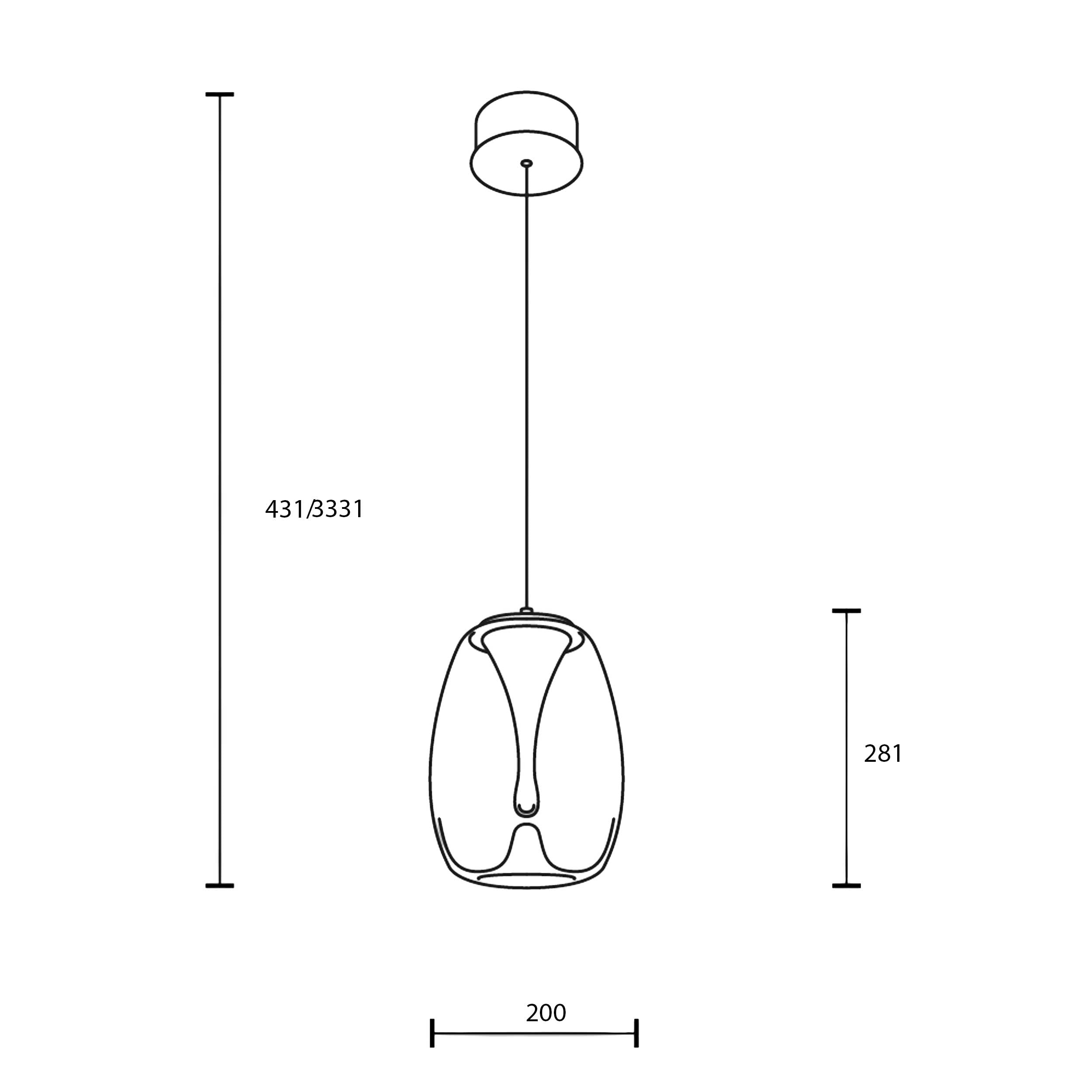 Maytoni Splash LED pendant light