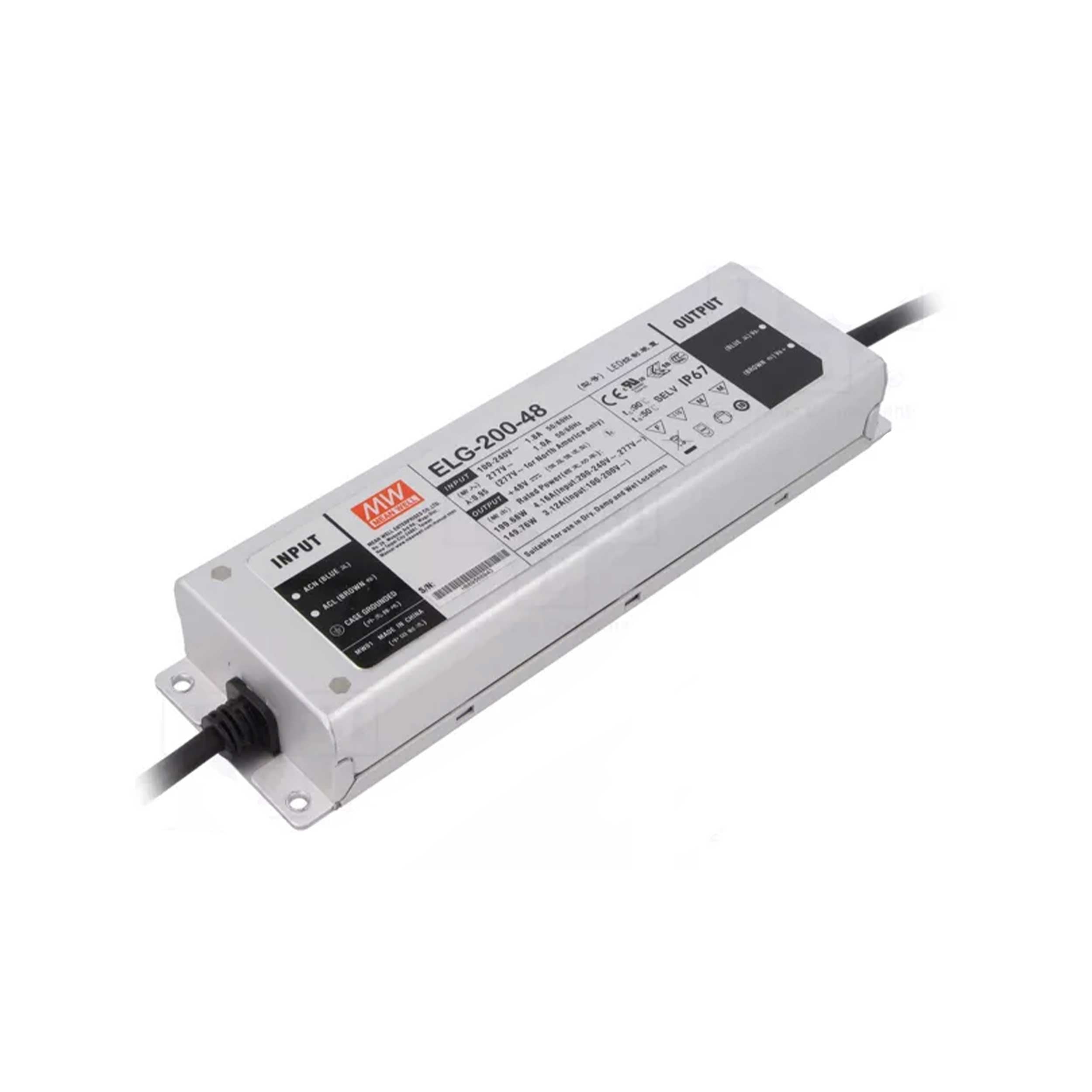Switching power supply - ELG-200-48 Mean Well IP67