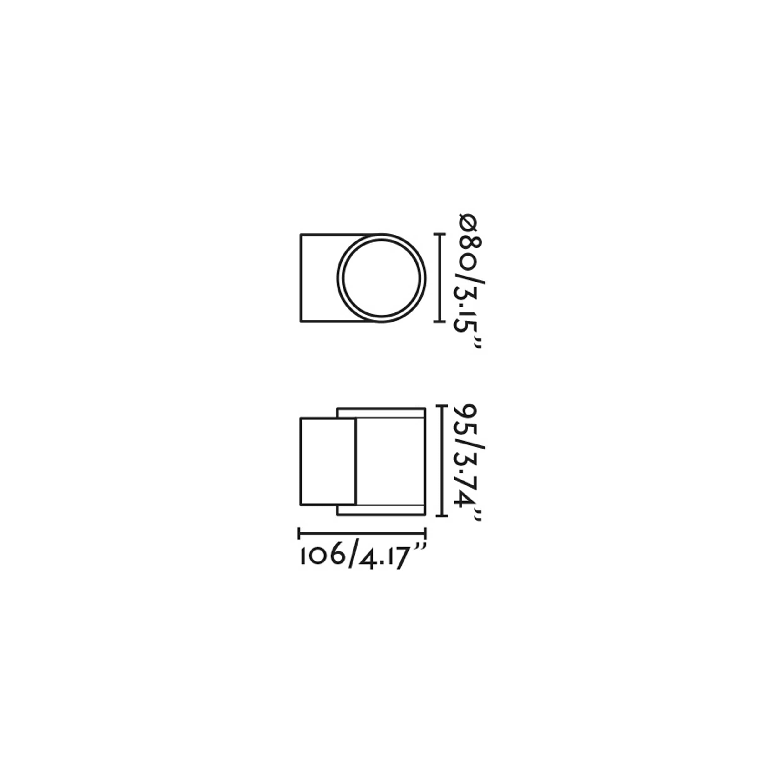 Faro Tond LED exterior wall light IP54
