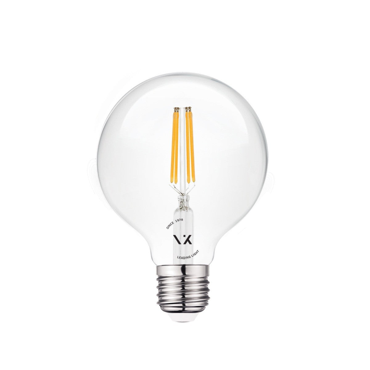 VK Light Globo Filament Clear E27 LED Bulb