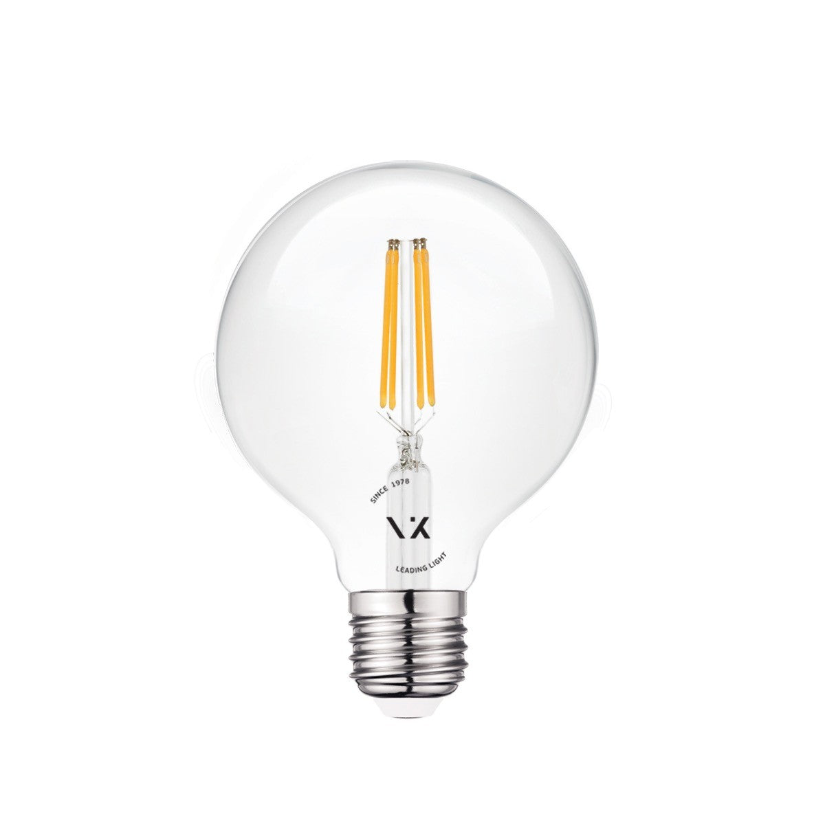VK Light Globo Filament Clear E27 LED Bulb