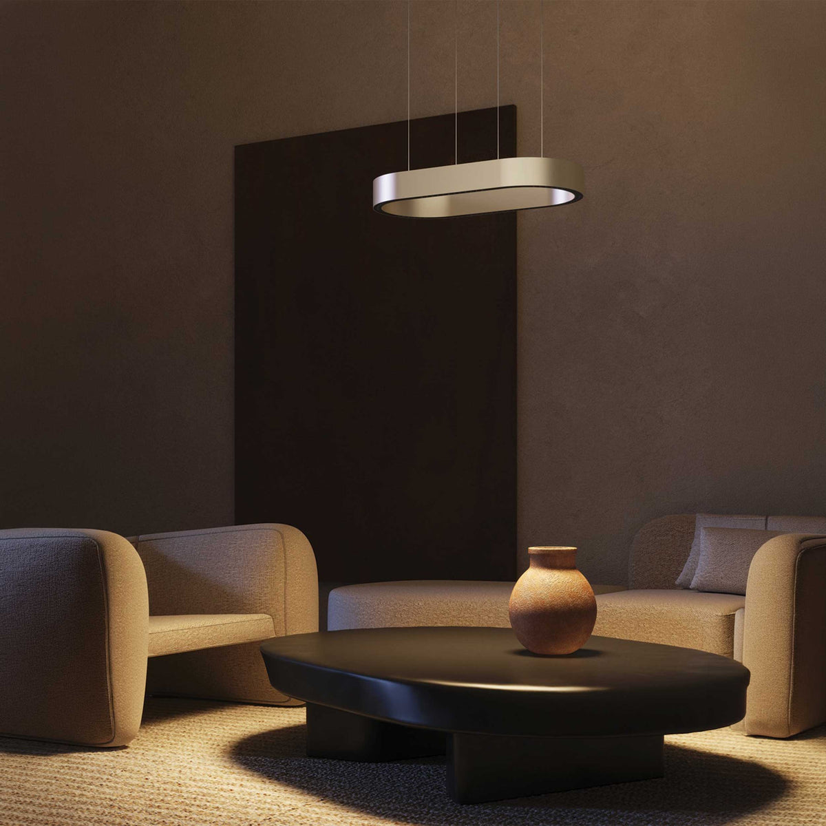 VK Light Aria LED pendant light oval
