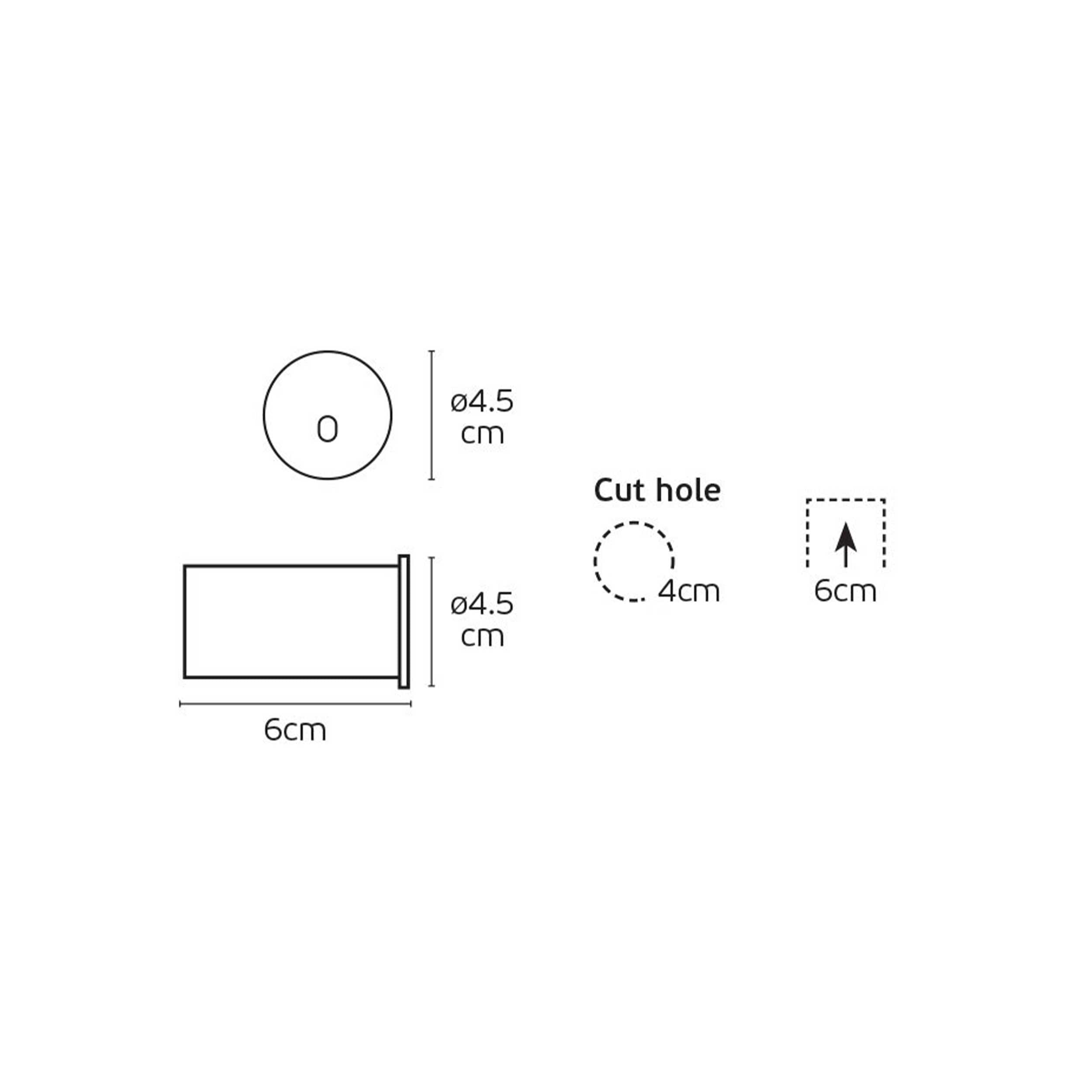 VK Light Fune LED recessed stairwell light round