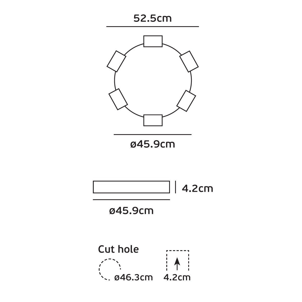 VK Light Dream LED Trimless Recessed light fixed