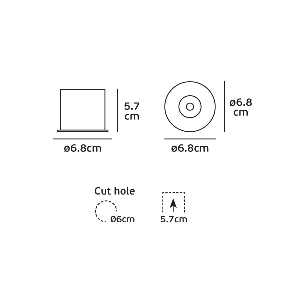 VK Light Habi LED Recessed light