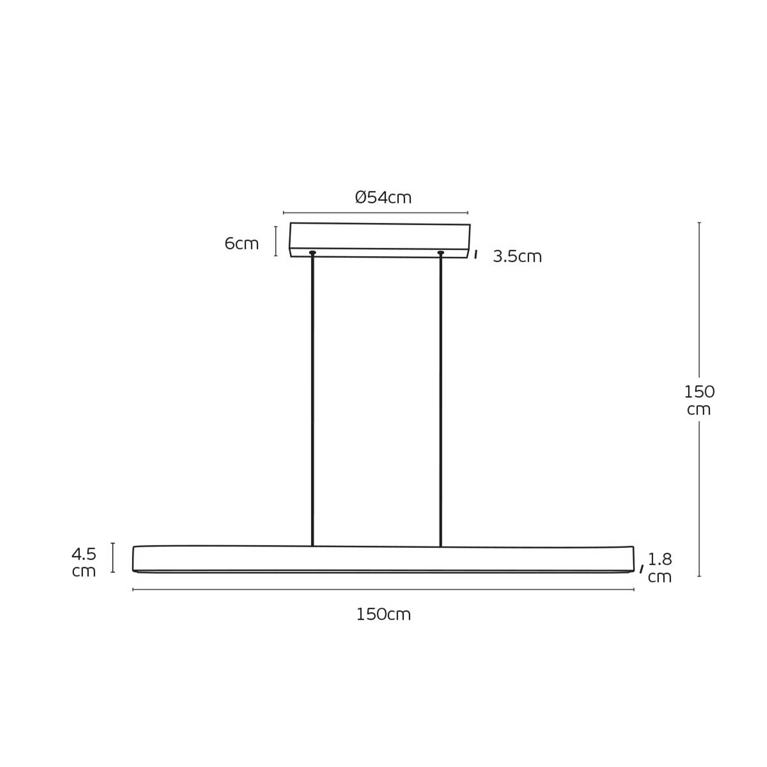 VK Light Orra LED suspended linear wooden light