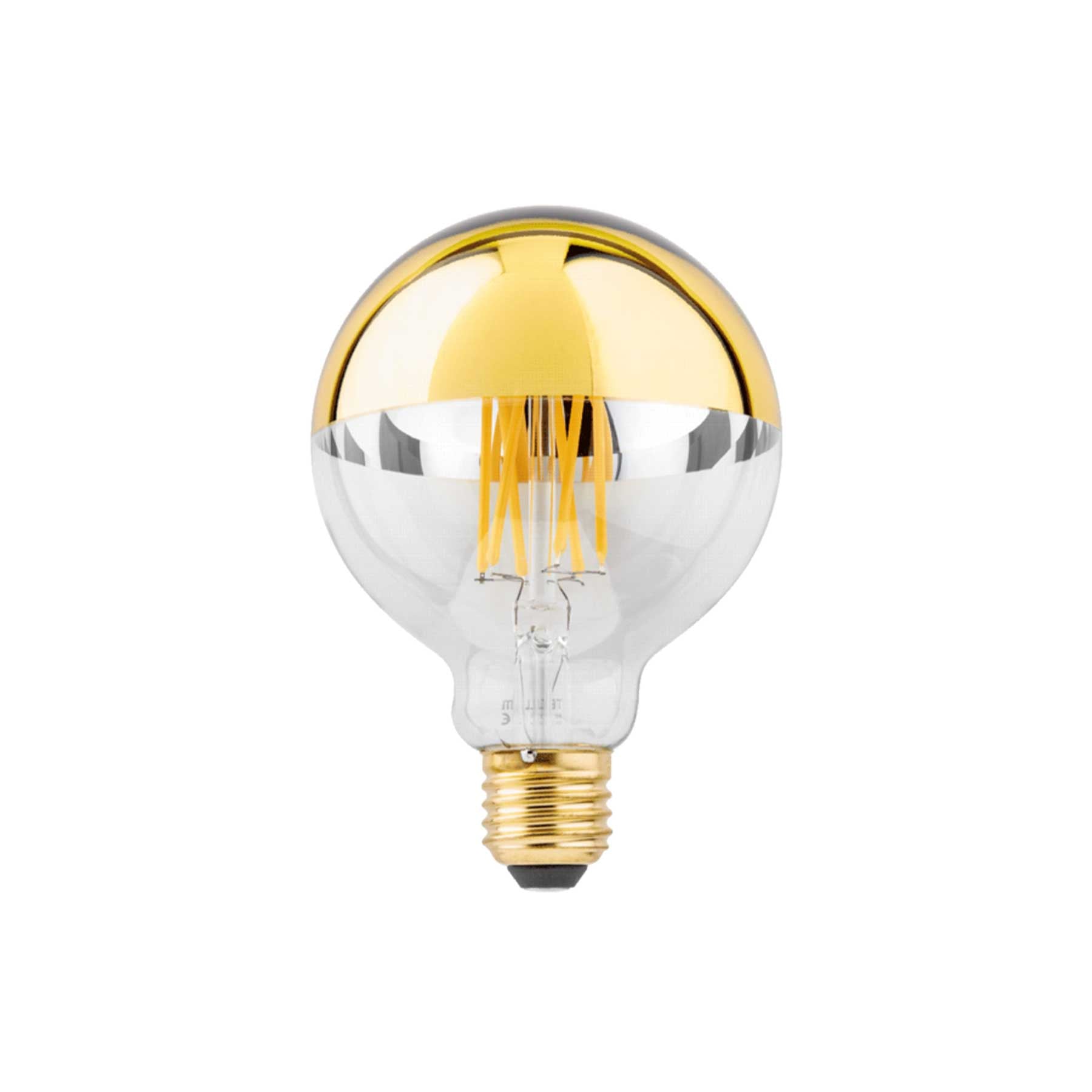 LED žárovka G95 E27 2700K 5.6W Zlatá