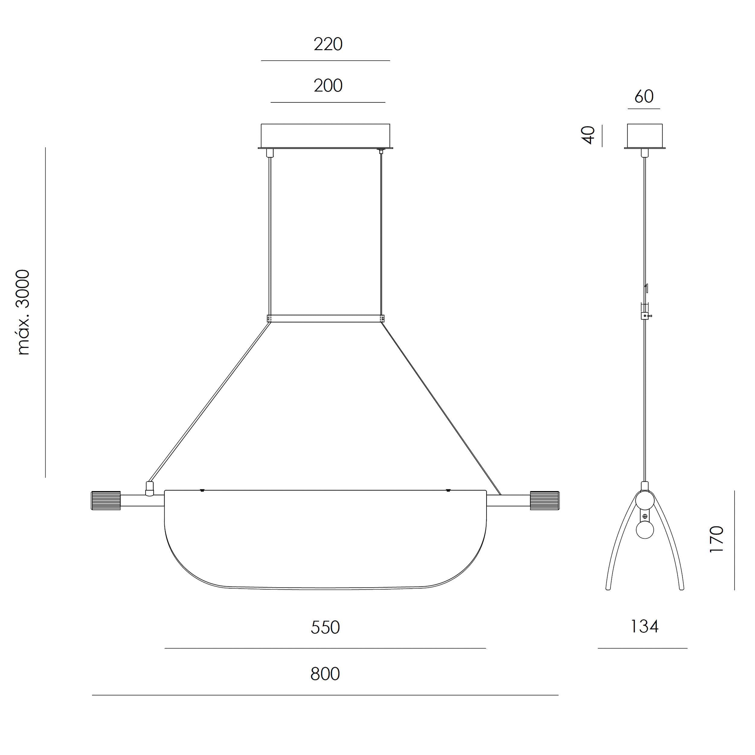 Aromas Lida Single LED pendant light