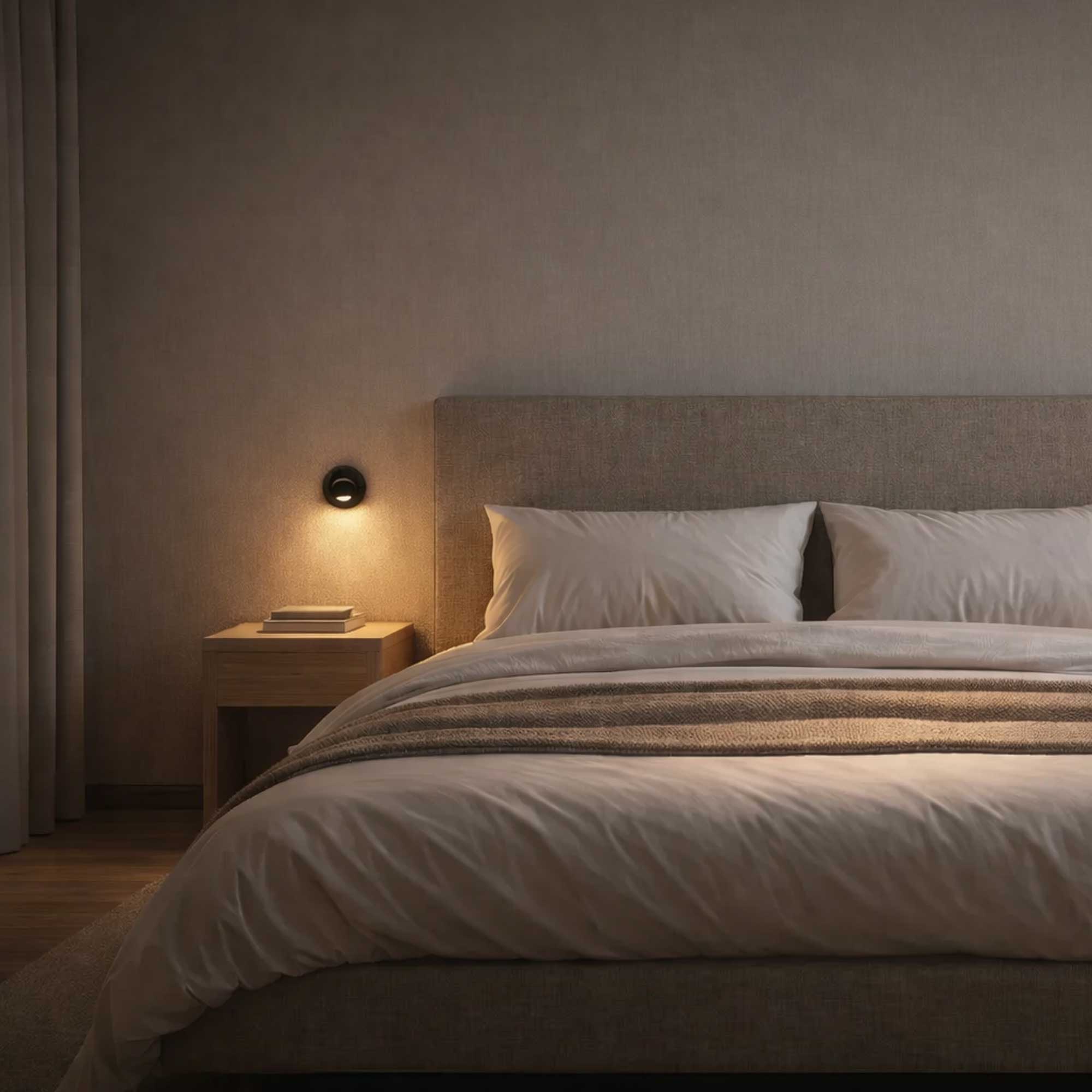 Bedside reading light L LED recessed wall light