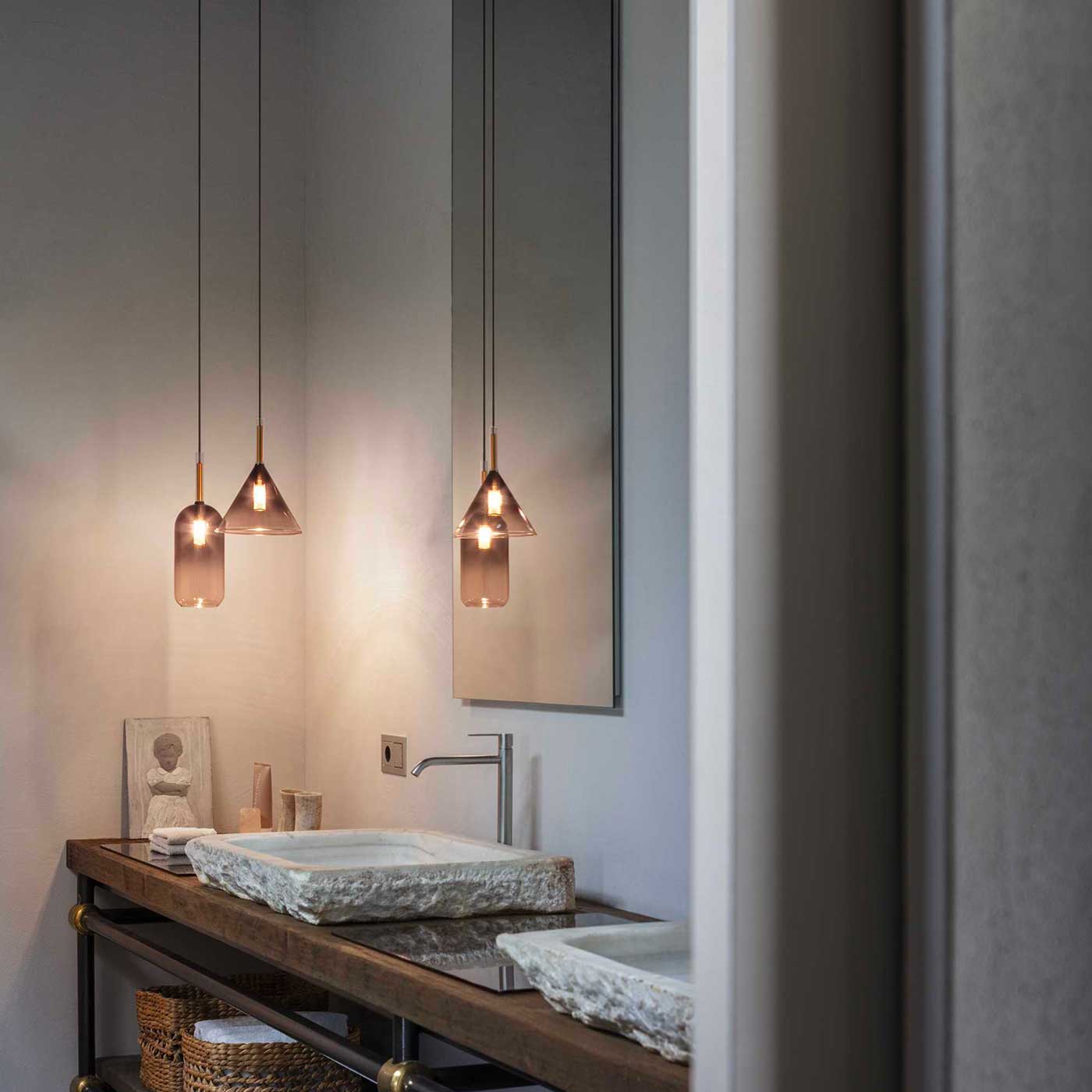 Ideal lux Empire G9 závěsné skleněné svítidlo