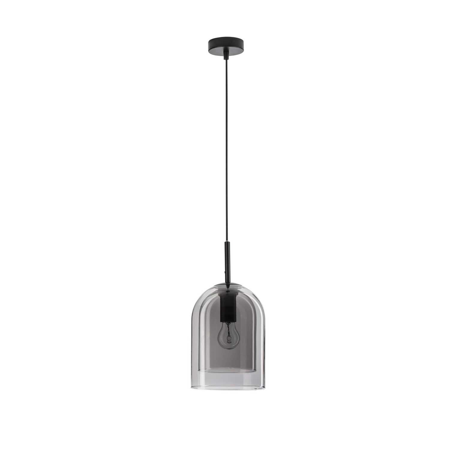 Nova Luce Velor single E27 skleněné závěsné svítidlo