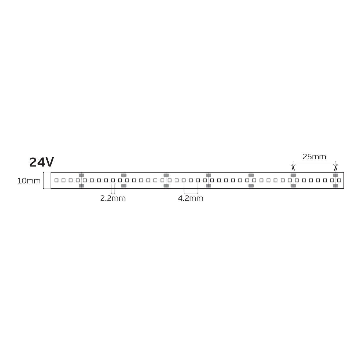 24V LED Strip CRI90 IP20 2700K (5m)