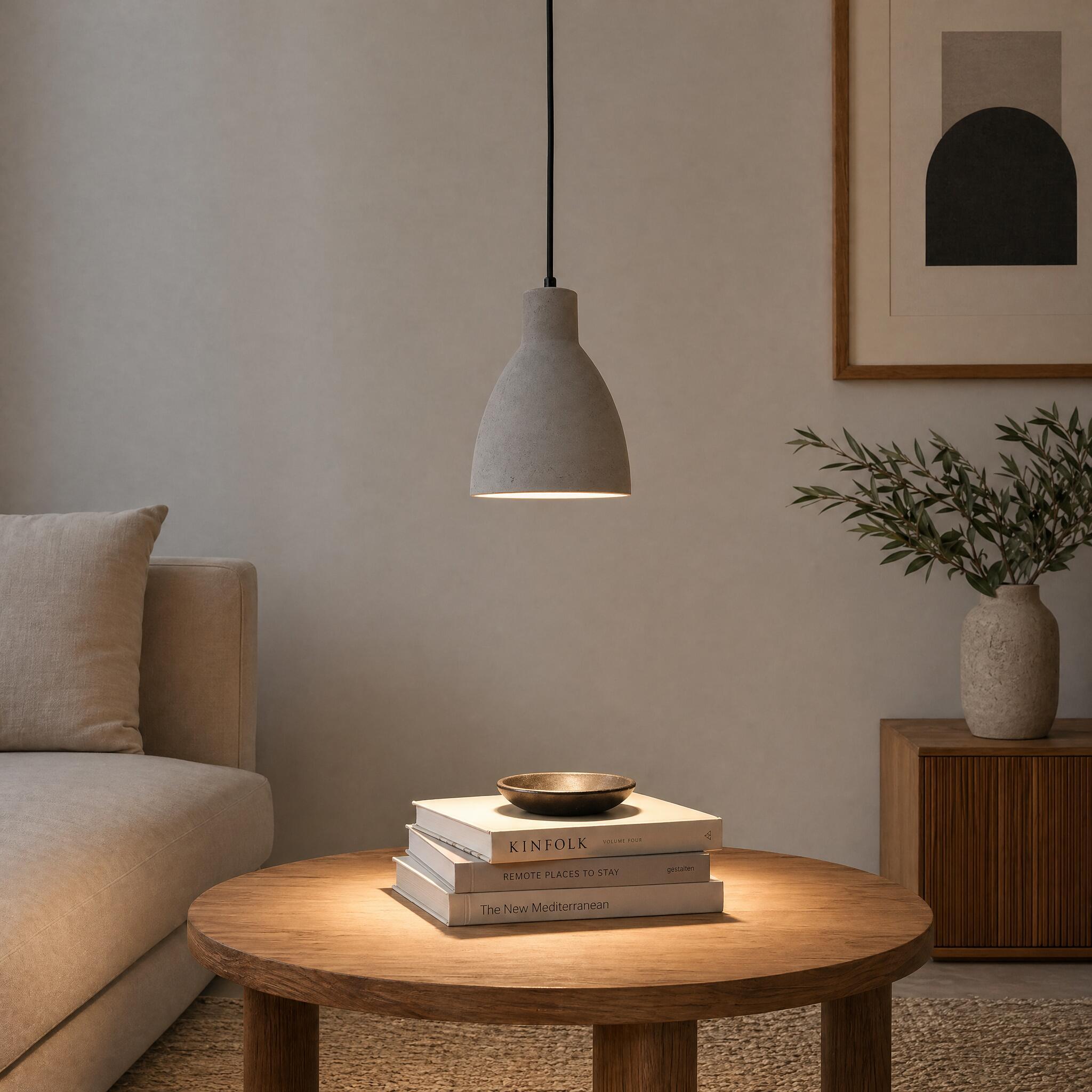 VK Light Remy E27 concrete pendant light