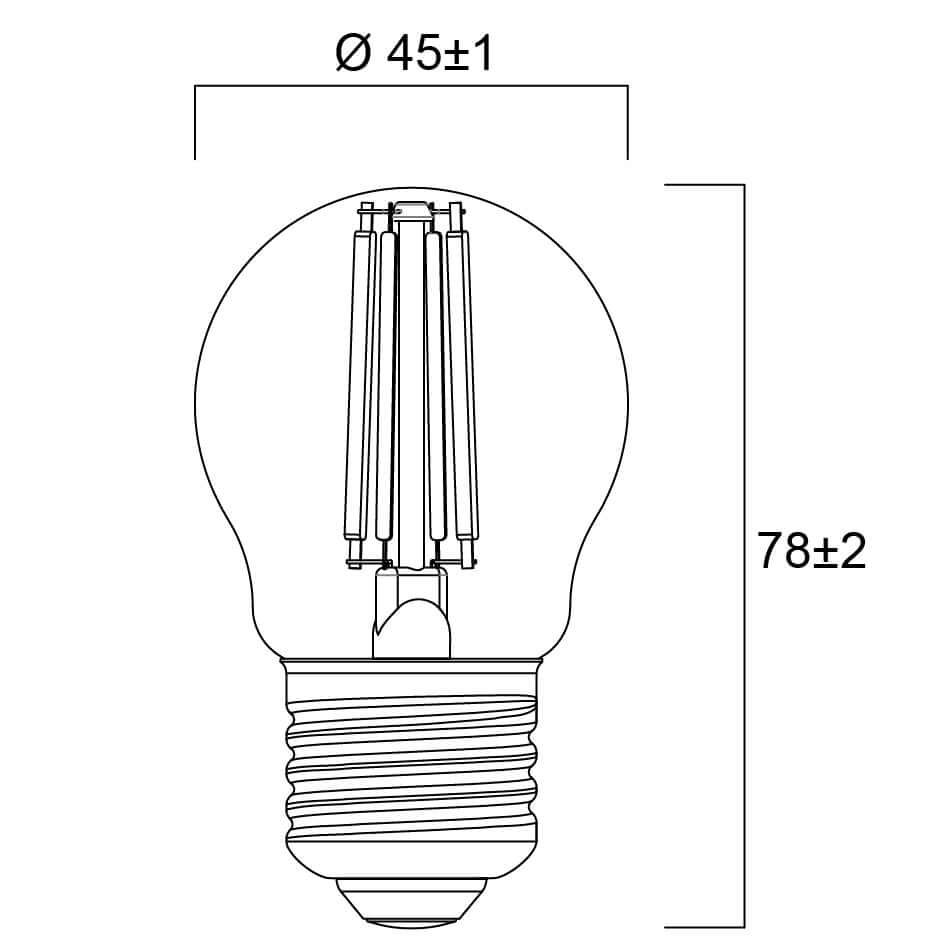 LED žárovka Sylvania RETRO E27 2700K 6W