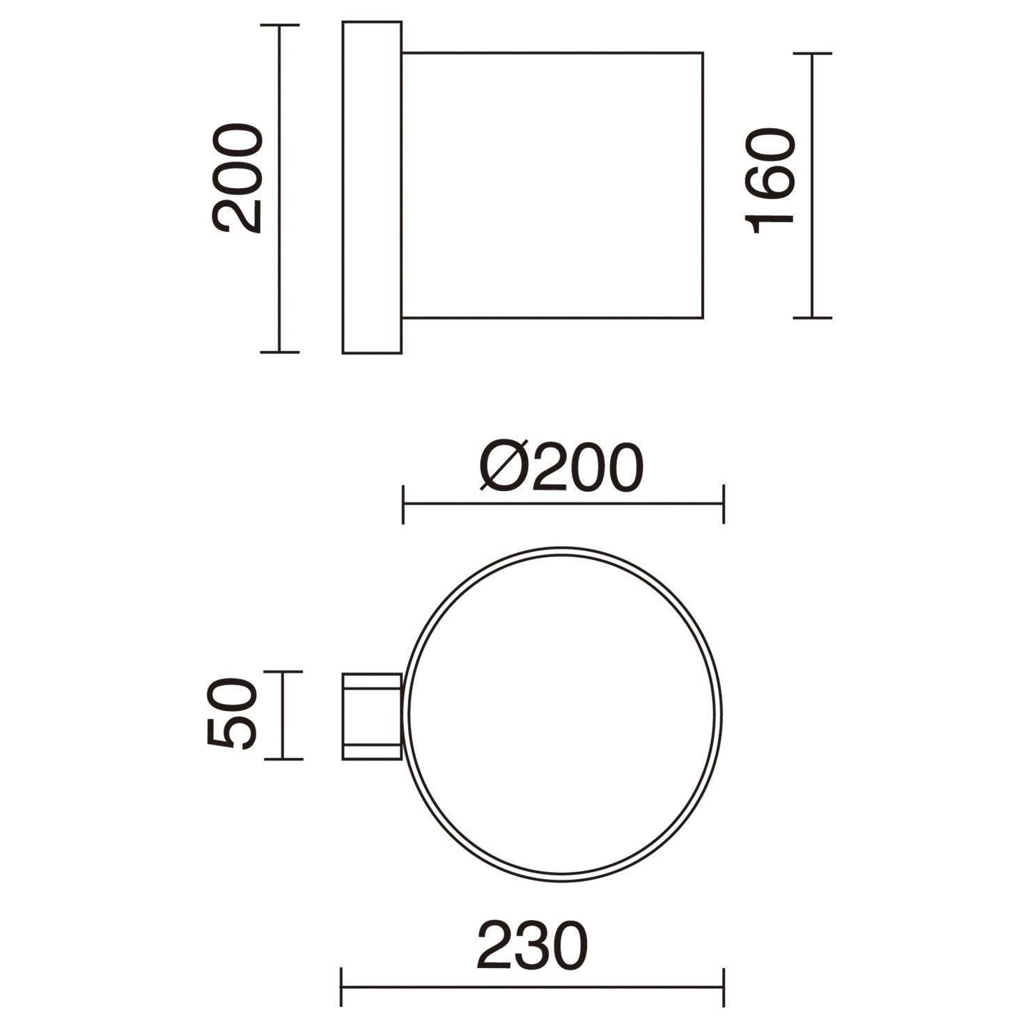Exo Compact W E27 nástěnné svítidlo hnědé