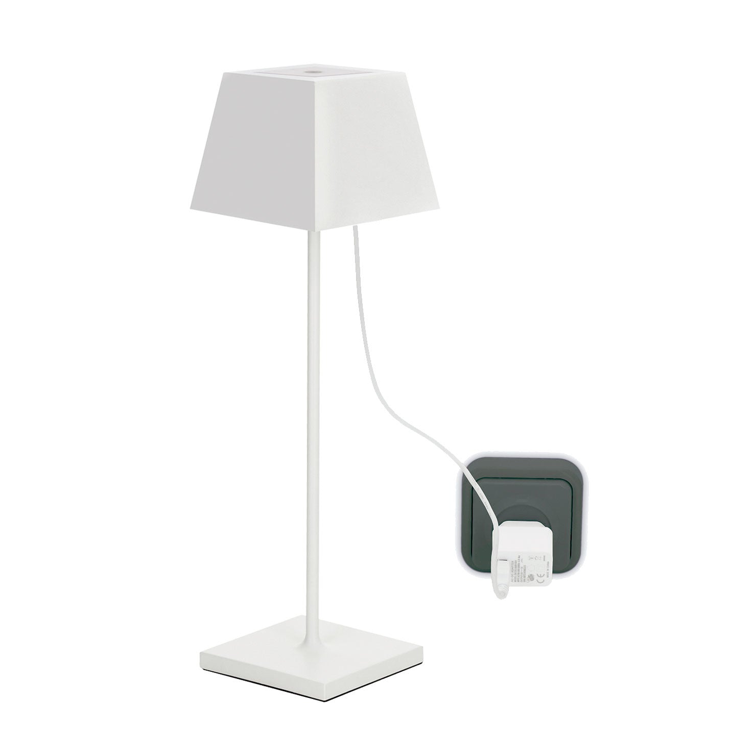Dopo Litta Square LED přenosná lampa bílá