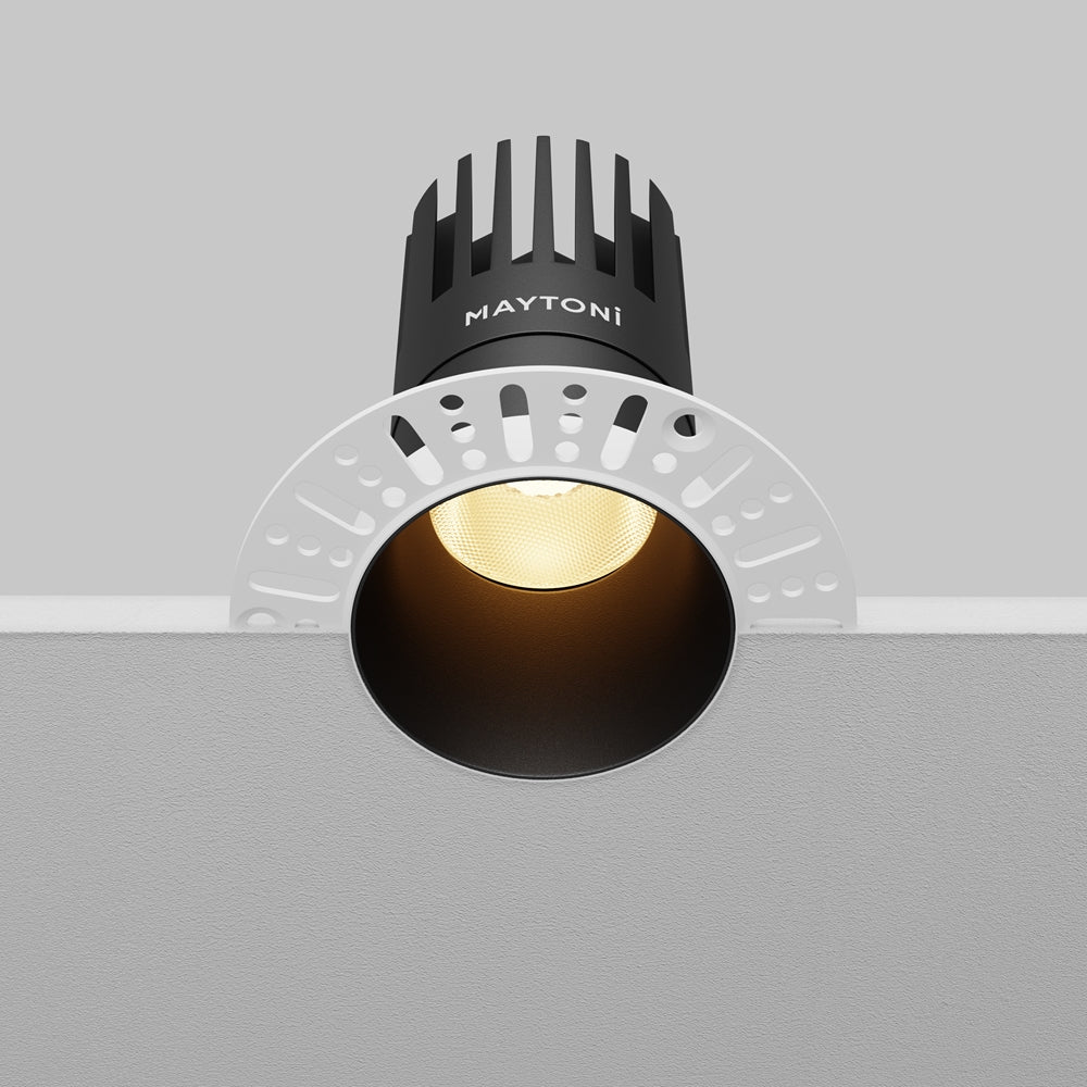 Maytoni Dip LED 50° recessed circular light black