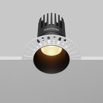 Maytoni Dip LED 50° recessed circular light black