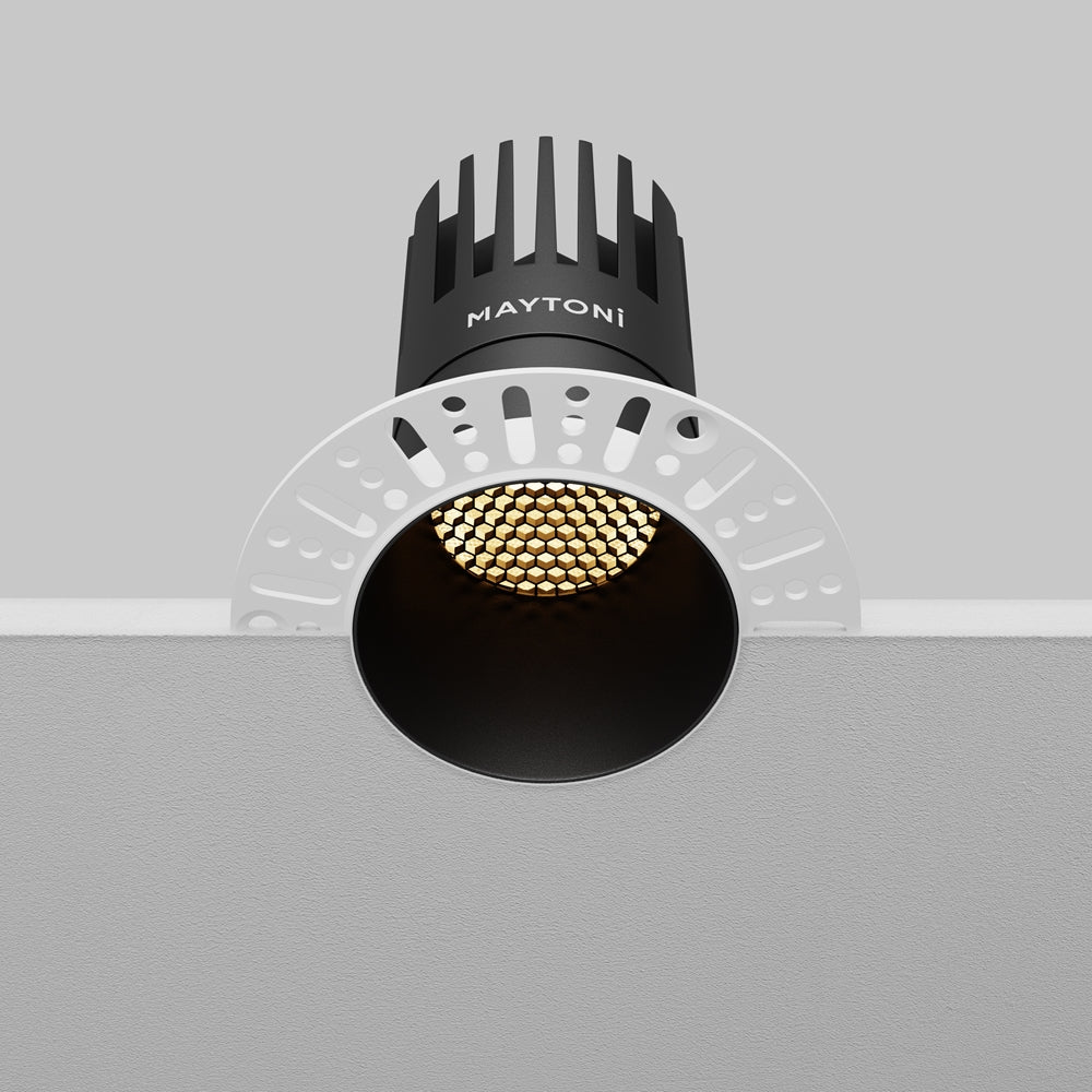 Maytoni Dip LED 50° recessed circular light black