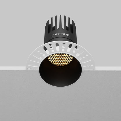 Maytoni Dip LED 50° recessed circular light black