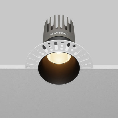 Maytoni Dip LED 50° recessed circular light black