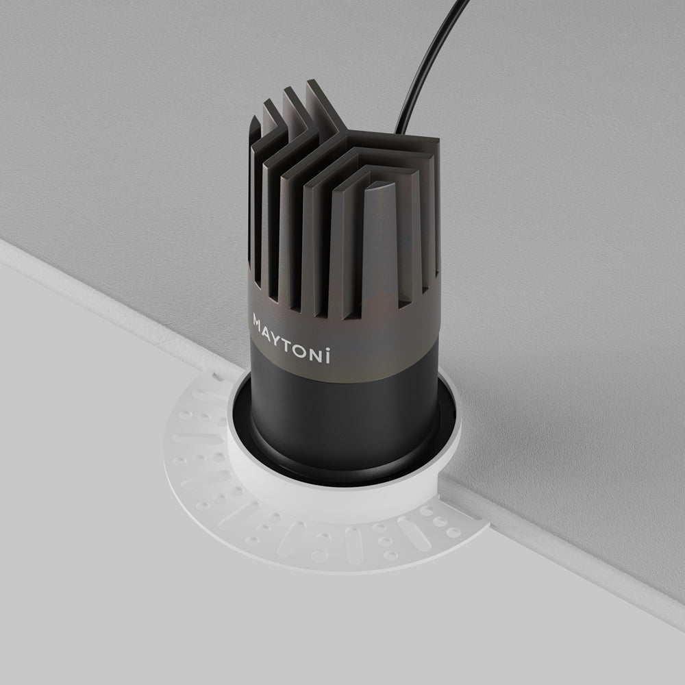 Maytoni Dip LED 50° recessed circular light black