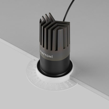 Maytoni Dip LED 50° recessed circular light black