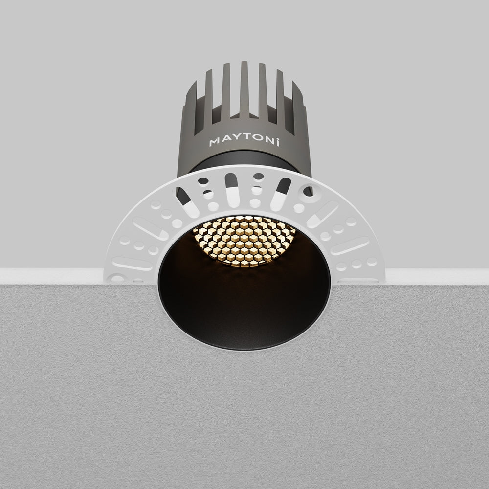 Maytoni Dip LED 50° recessed circular light black