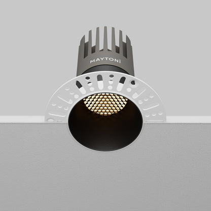 Maytoni Dip LED 50° recessed circular light black