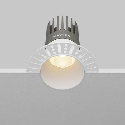 Maytoni Dip LED 50° recessed circular light white