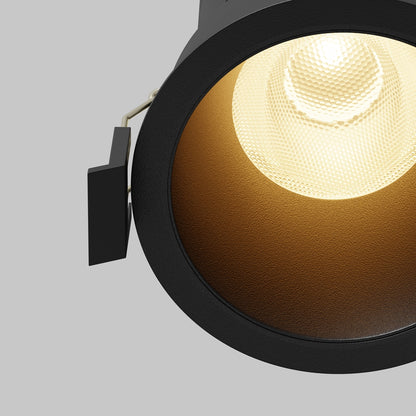 Maytoni Dip LED 50° recessed circular light black