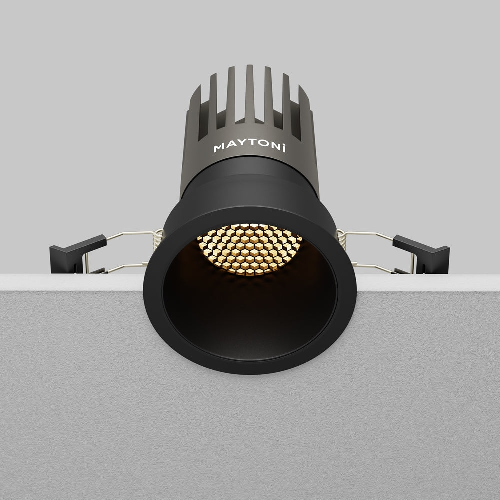 Maytoni Dip LED 50° recessed circular light black