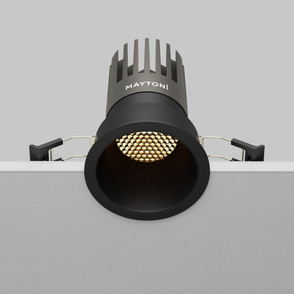 Maytoni Dip LED 50° recessed circular light black