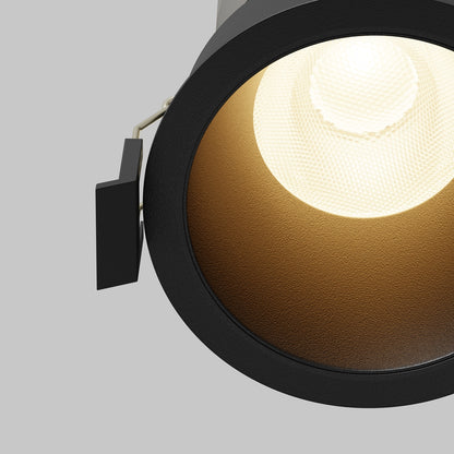 Maytoni Dip LED 50° recessed circular light black