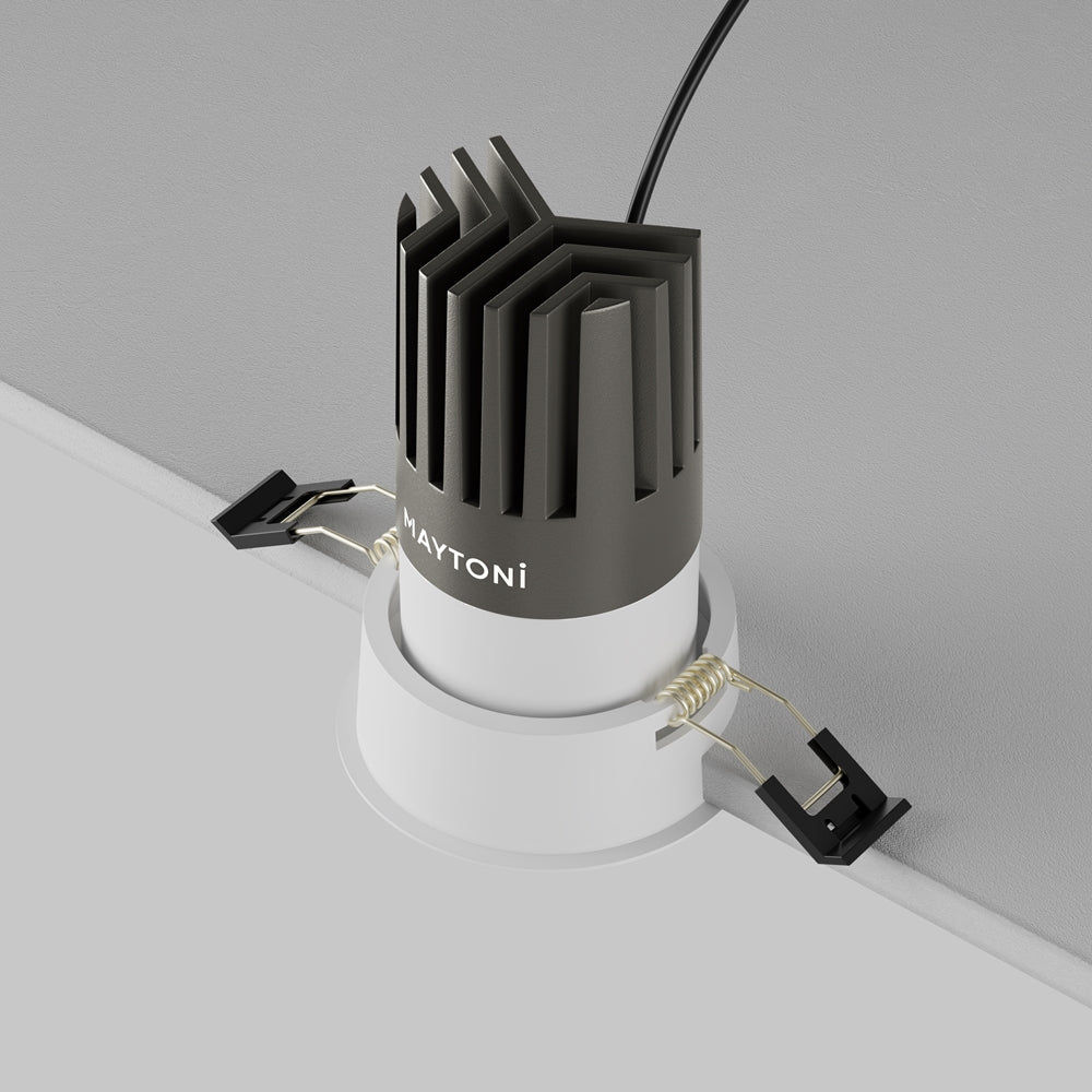 Maytoni Dip LED 50° recessed circular light white
