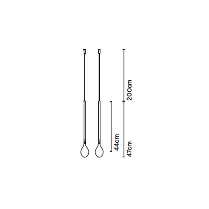 Hooks for the Marset Fris LED pendant light